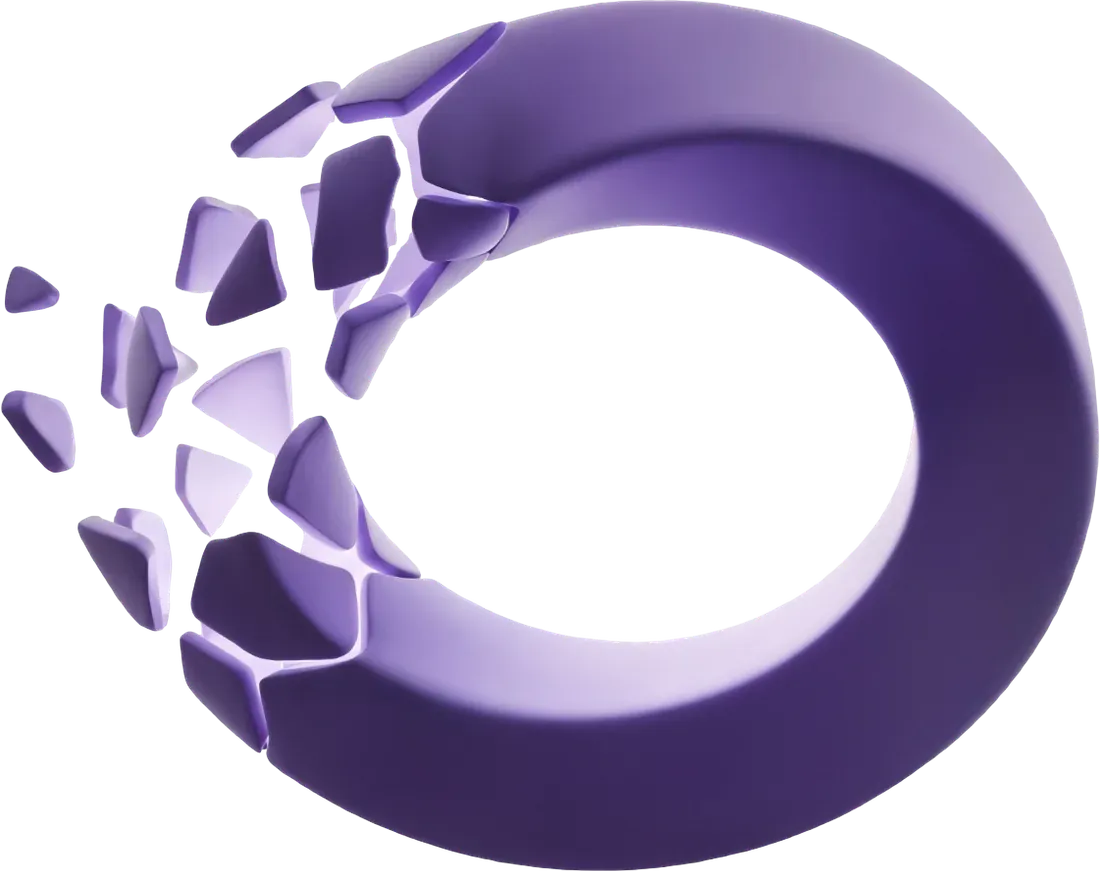 Ein zerbrochener Ring, der sich wieder zusammensetzt, als Symbol für zurückgeholte Vermögenswerte